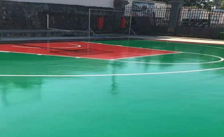 广东篮球场翻新地面